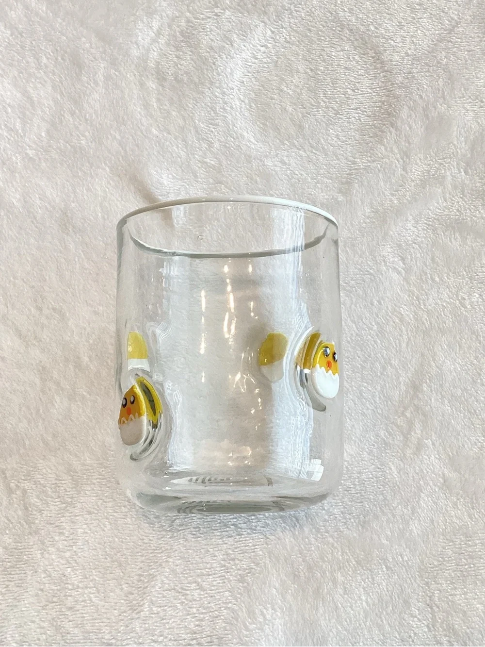 🐥Anthropologie Icon Juice Glass New Farm Baby Chick Egg Set of 2
